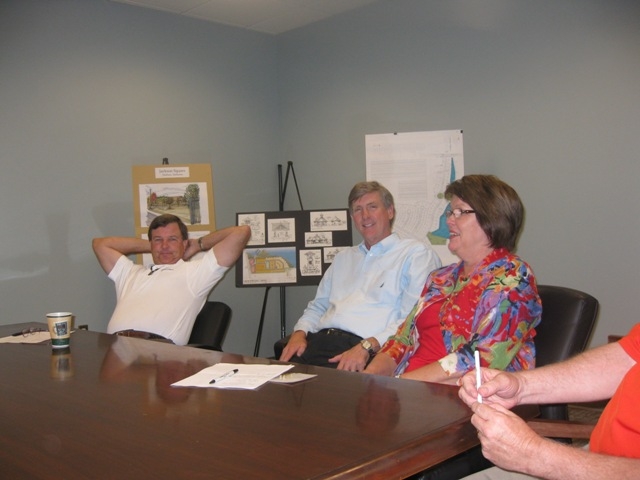 Reunion Meeting 5/11/2010 (L-R) Bob, George, Brenda